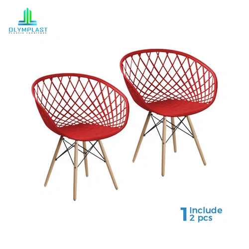Walet Chair - Kursi Plastik Modern / Kursi Taman / Kursi Tamu - 2pcs